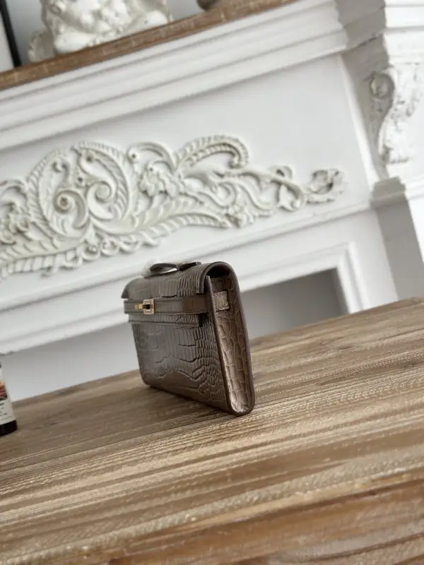 Hermes Evening handbag Kelly 31 at skin crocodile — Photo 2