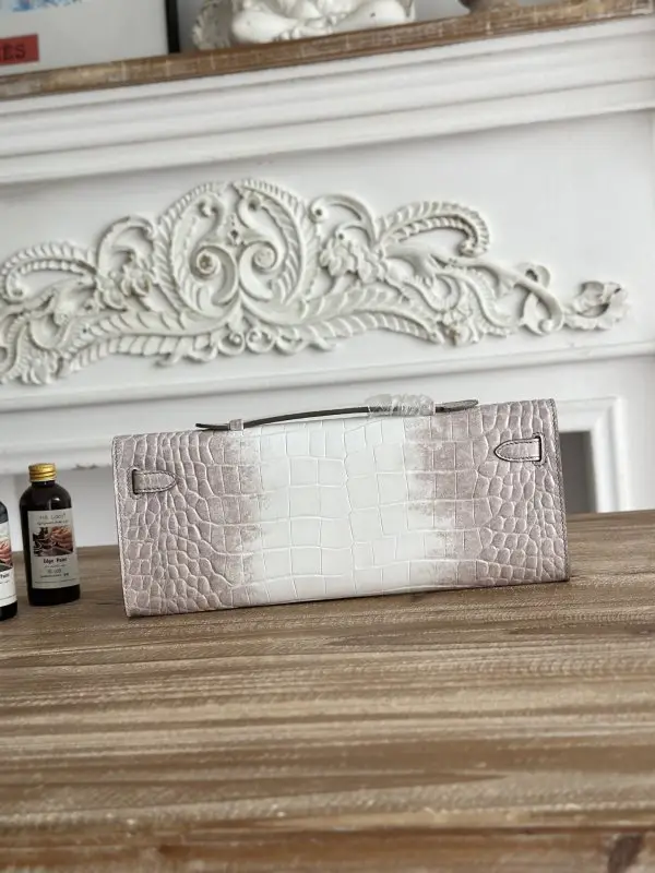 Hermes Вечерняя сумочка Kelly 31 в коже крокодила — Фото 3