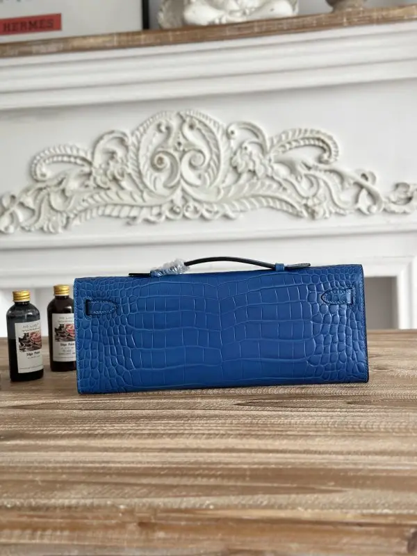 Hermes Вечерняя сумочка Kelly 31 в коже крокодила — Фото 3