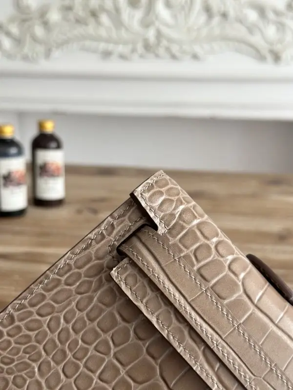 Hermes Evening handbag Kelly 31 at skin crocodile — Photo 4