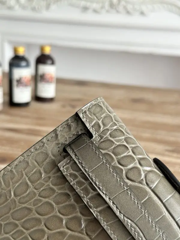 Hermes Evening handbag Kelly 31 at skin crocodile — Photo 4