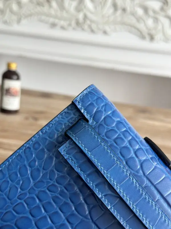 Hermes Вечерняя сумочка Kelly 31 в коже крокодила — Фото 4