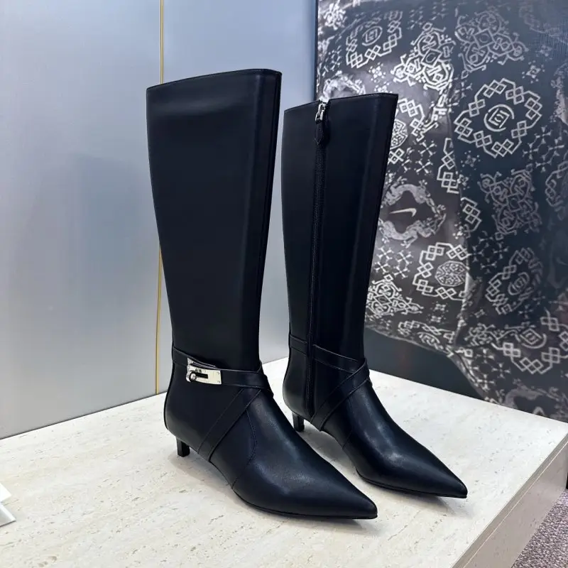 Hermes — High women's boots from sharp the toe