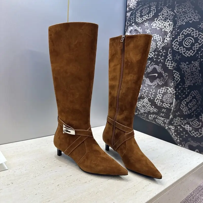 Hermes High women's boots from sharp the toe — Photo 1