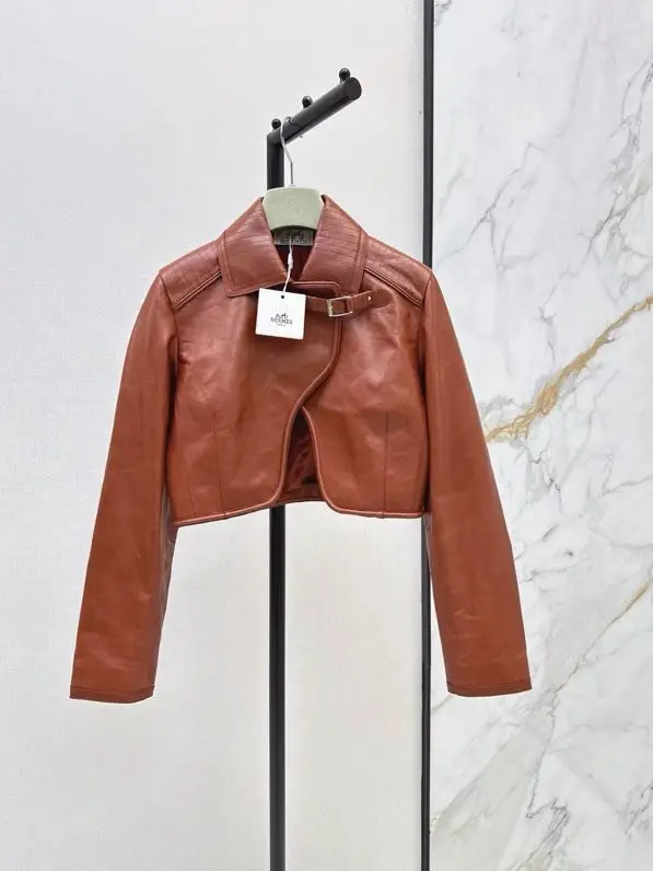 Hermes — Куртка кожаная женская