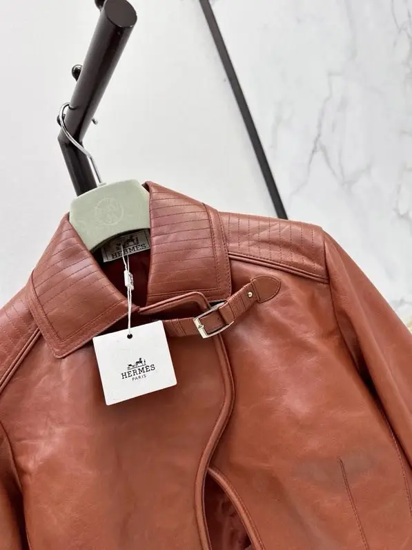 Hermes Куртка кожаная женская — Фото 3