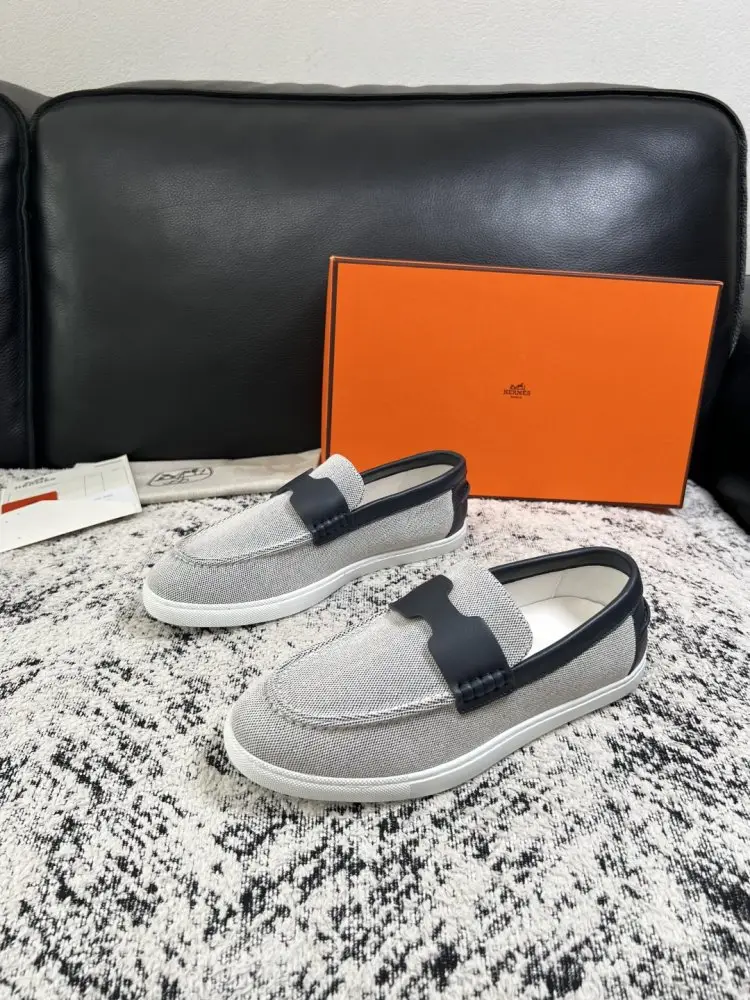 Hermes Лоферы denim men's — Photo 2