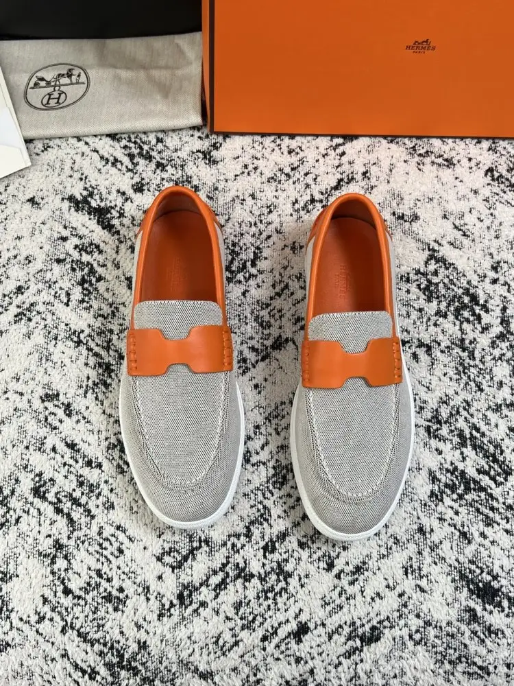 Hermes Лоферы джинсовые мужские — Фото 3