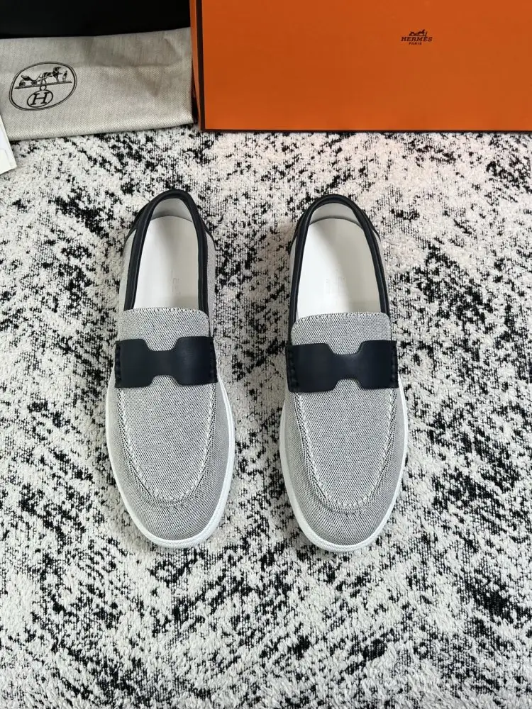 Hermes Лоферы denim men's — Photo 3