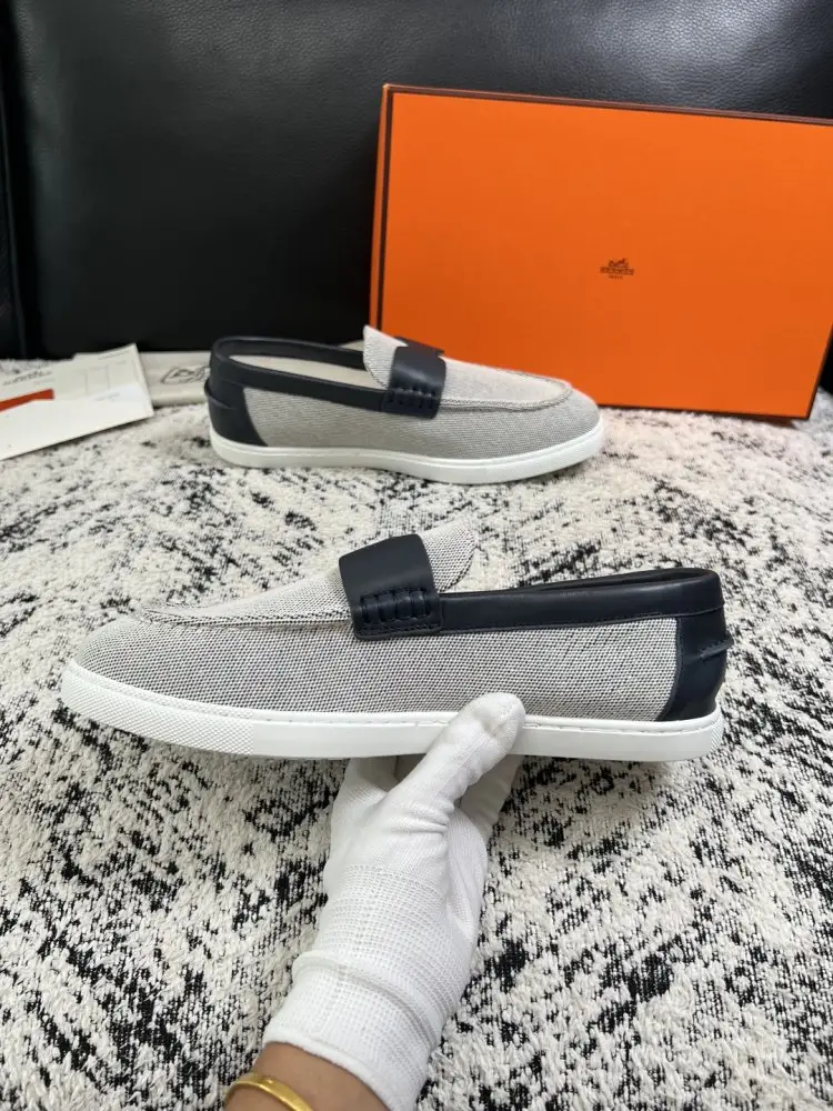 Hermes Лоферы denim men's — Photo 5
