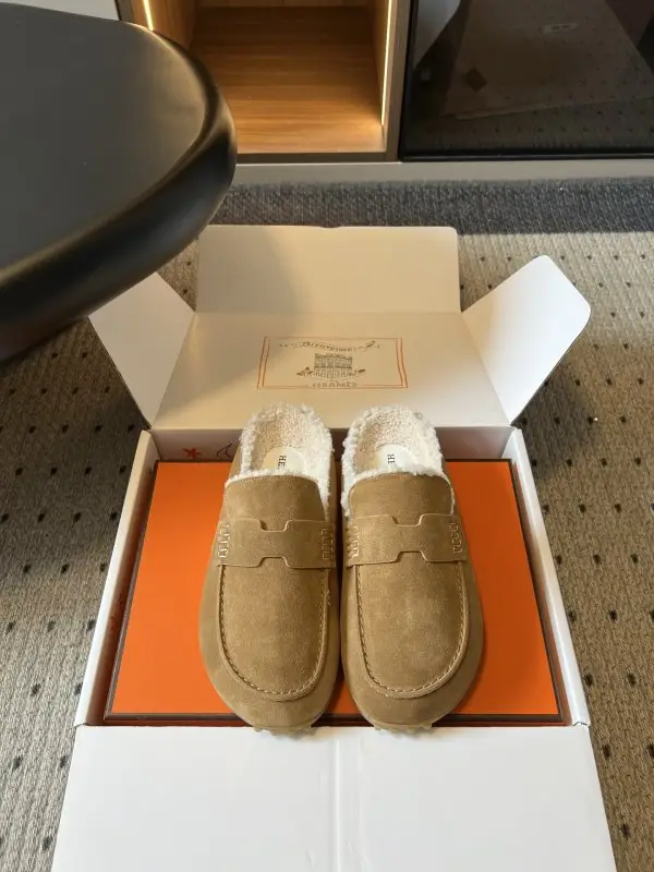 Hermes Лоферы Early Autumn на меху — Фото 1