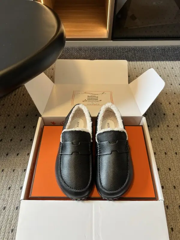 Hermes Лоферы Early Autumn на меху — Фото 1