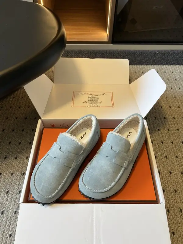 Hermes Лоферы Early Autumn на меху — Фото 2