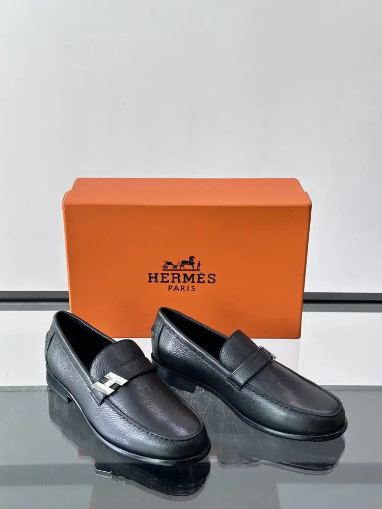 Hermes Лоферы Jardy leather men's — Photo 4