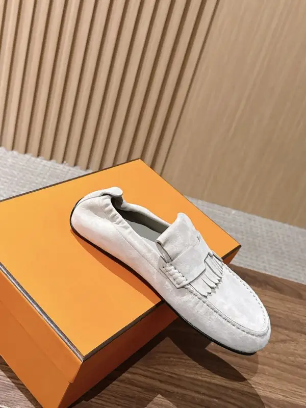 Hermes Лоферы Lazy Moccasin suede women's — Photo 3