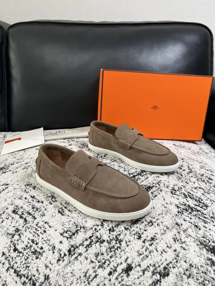 Hermes — Лоферы замшеві чоловічі