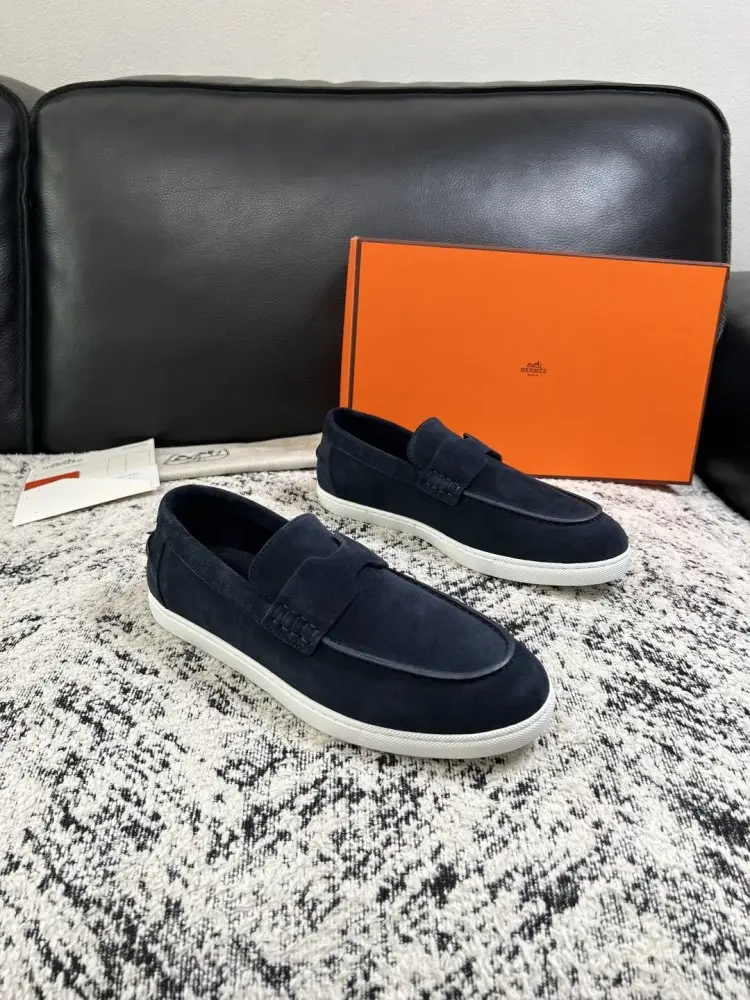 Hermes — Лоферы замшеві чоловічі