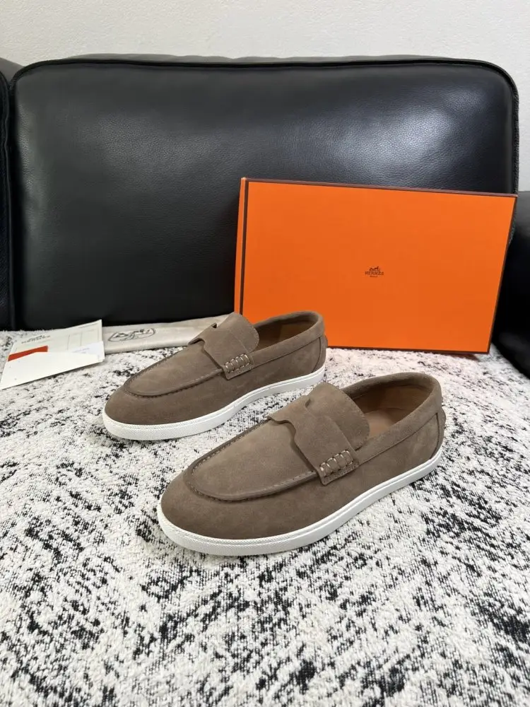 Hermes Лоферы suede men's — Photo 2
