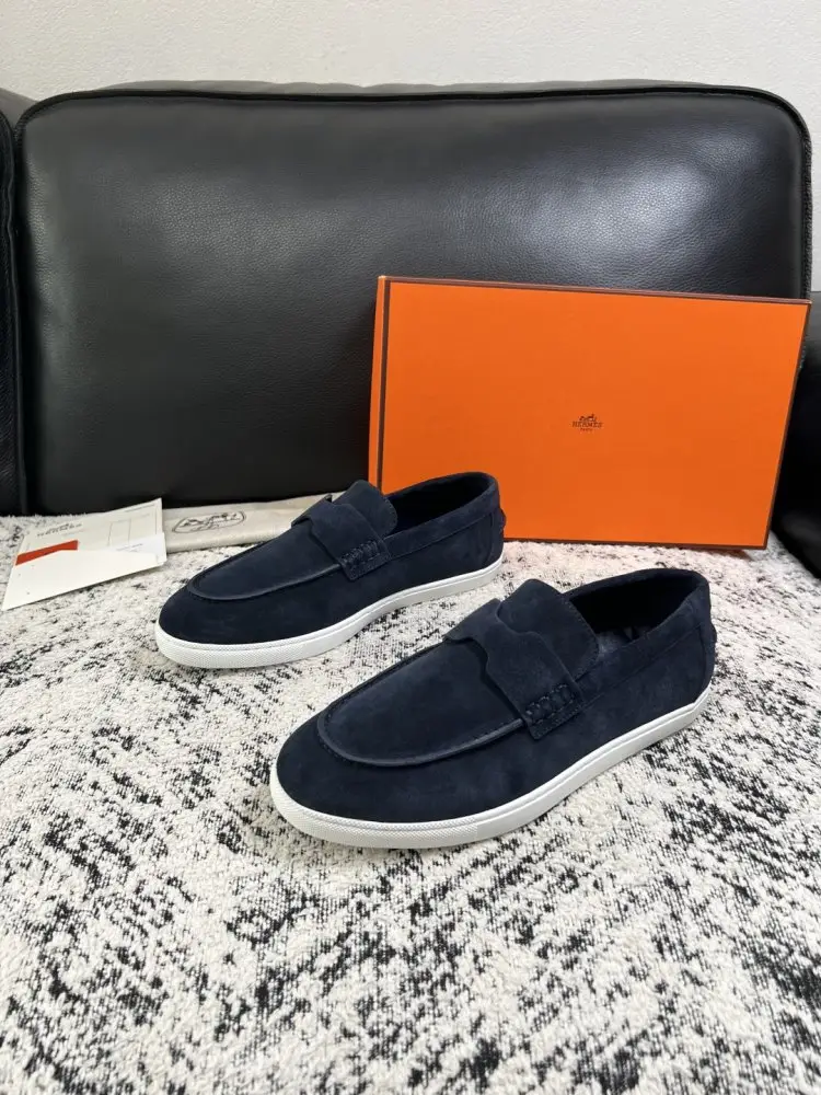 Hermes Лоферы suede men's — Photo 2