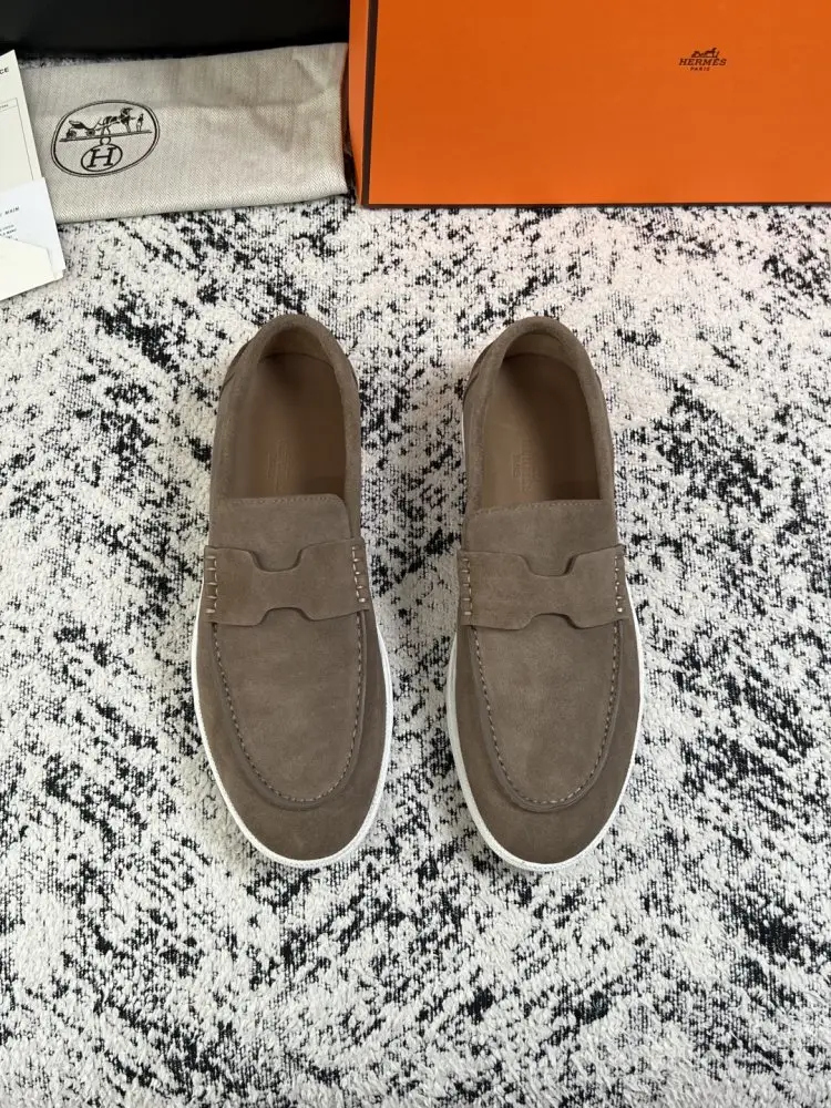 Hermes Лоферы suede men's — Photo 3