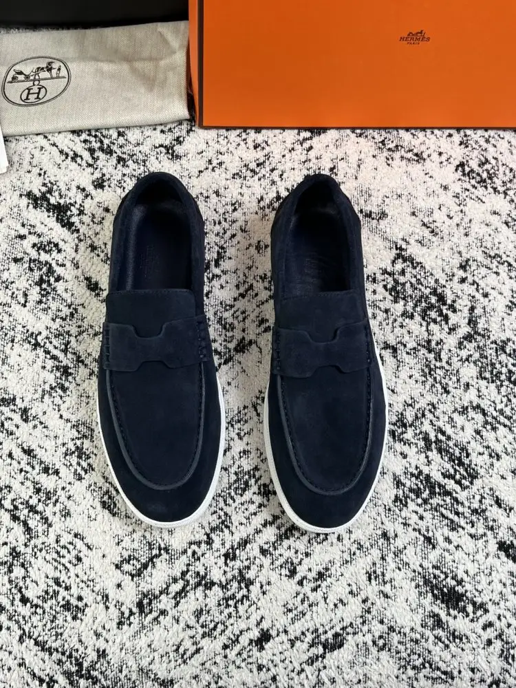 Hermes Лоферы suede men's — Photo 3