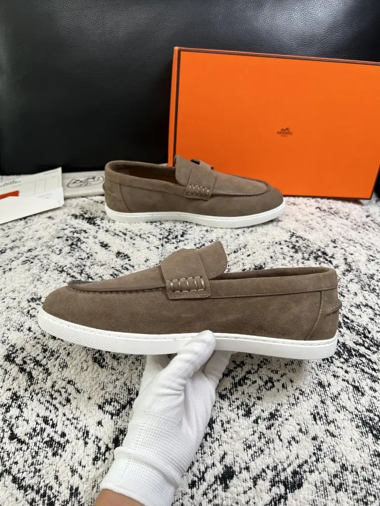 Hermes Лоферы suede men's — Photo 5