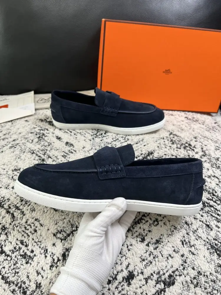 Hermes Лоферы suede men's — Photo 5