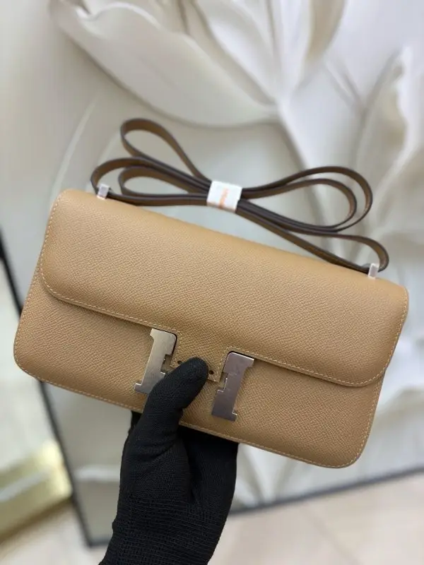 Hermes — Роскошная сумка Hermès Constance Elan 24 см в коже Epsom