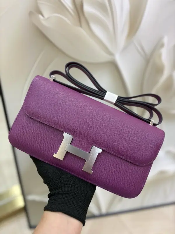 Hermes Роскошная сумка Hermès Constance Elan 24 см в коже Epsom — Фото 1