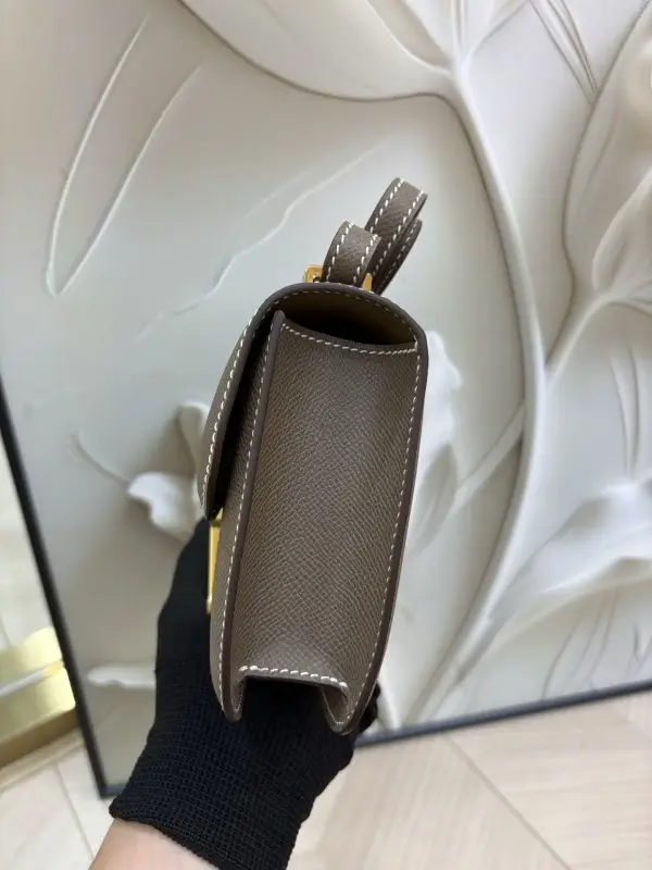 Hermes Роскошная сумка Hermès Constance Elan 24 см в коже Epsom — Фото 3