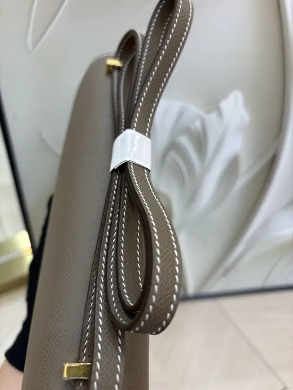 Hermes Роскошная сумка Hermès Constance Elan 24 см в коже Epsom — Фото 4