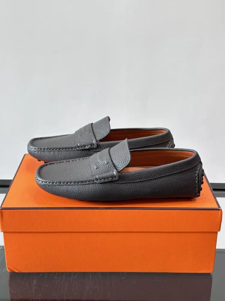 Hermes Мокасины кожаные мужские — Фото 3