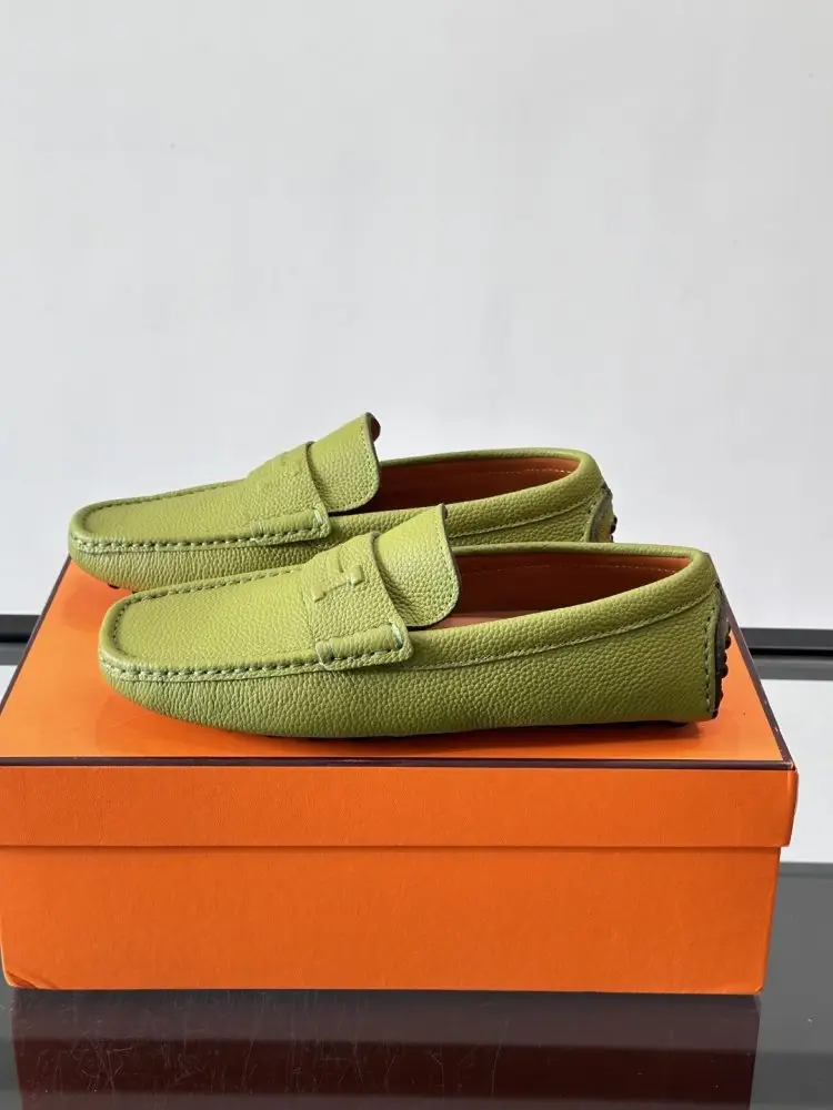 Hermes Moccasins leather men's — Photo 3