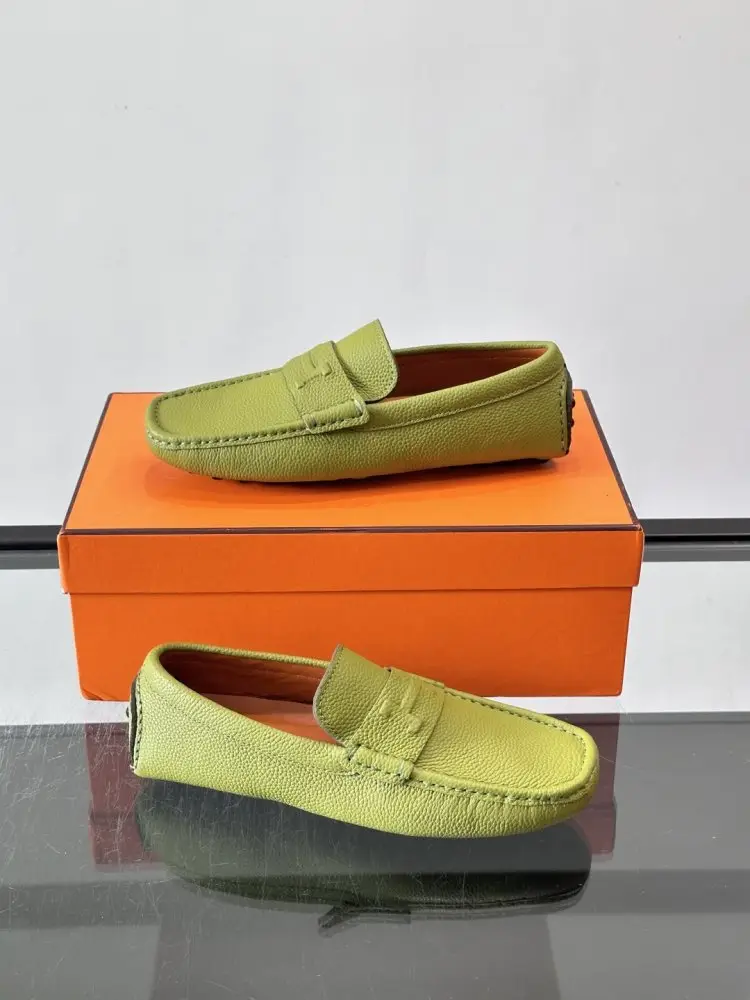 Hermes Moccasins leather men's — Photo 4
