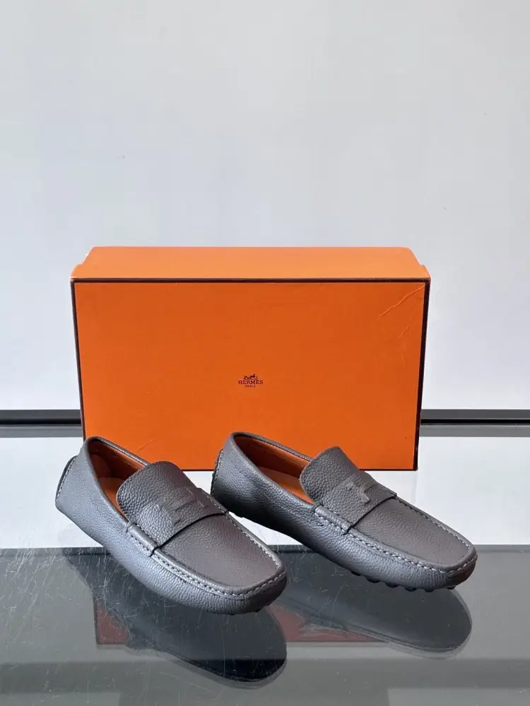 Hermes Мокасины кожаные мужские — Фото 5