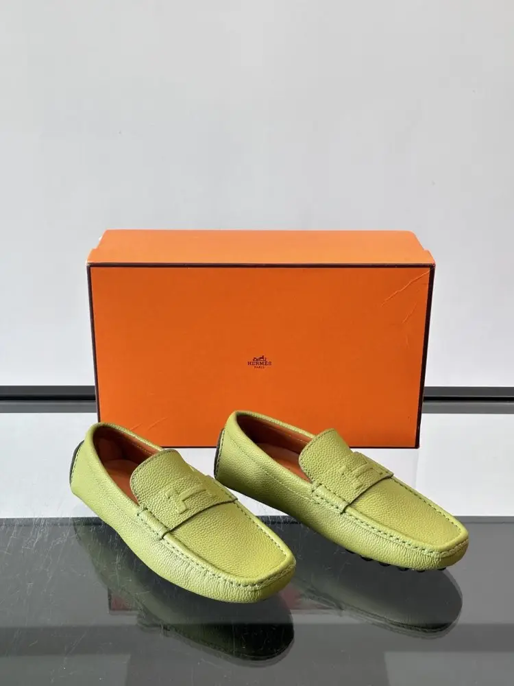 Hermes Moccasins leather men's — Photo 5