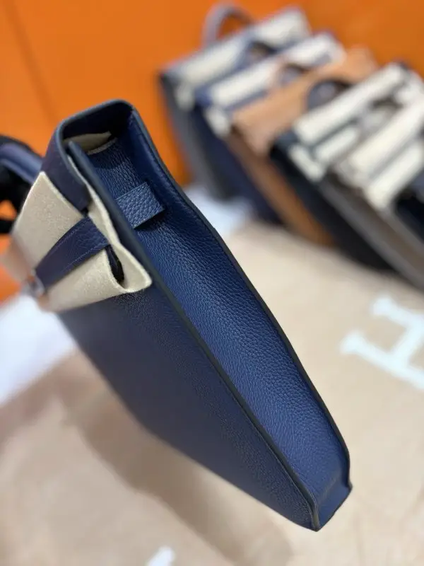 Hermes Портфель Kelly мужской 36 см в коже Togo — Фото 4