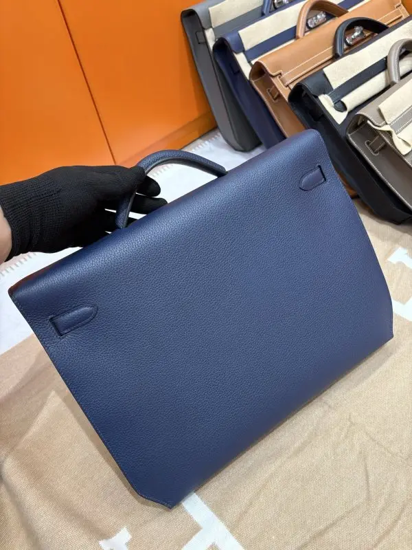 Hermes Портфель Kelly мужской 36 см в коже Togo — Фото 5