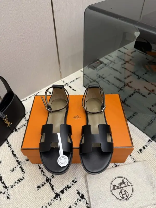 Hermes — Sandals Santorini at skin Epsom
