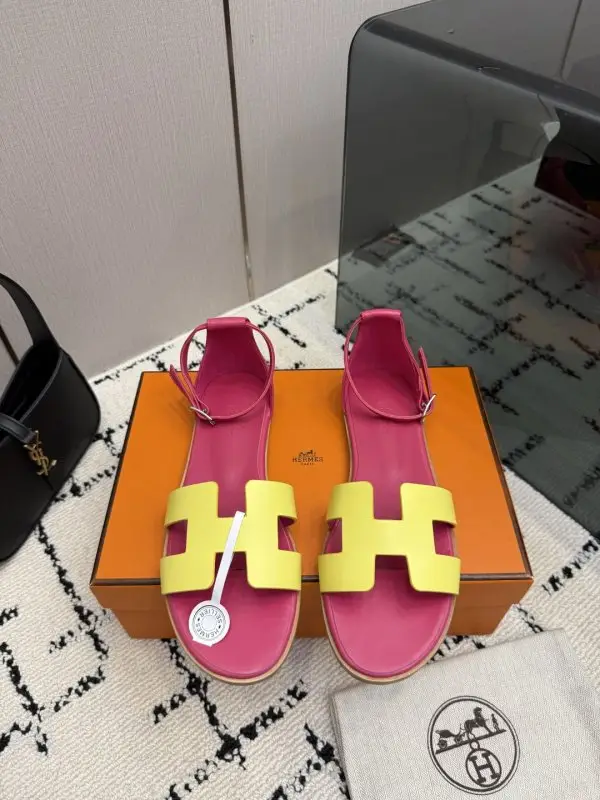 Hermes — Sandals Santorini at skin Epsom