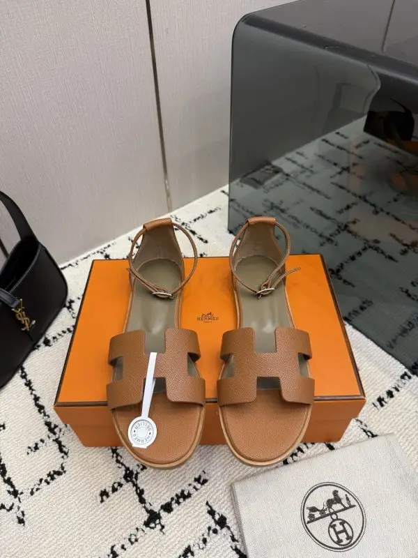 Hermes — Sandals Santorini at skin Epsom