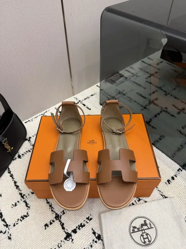 Hermes — Sandals Santorini at skin Epsom