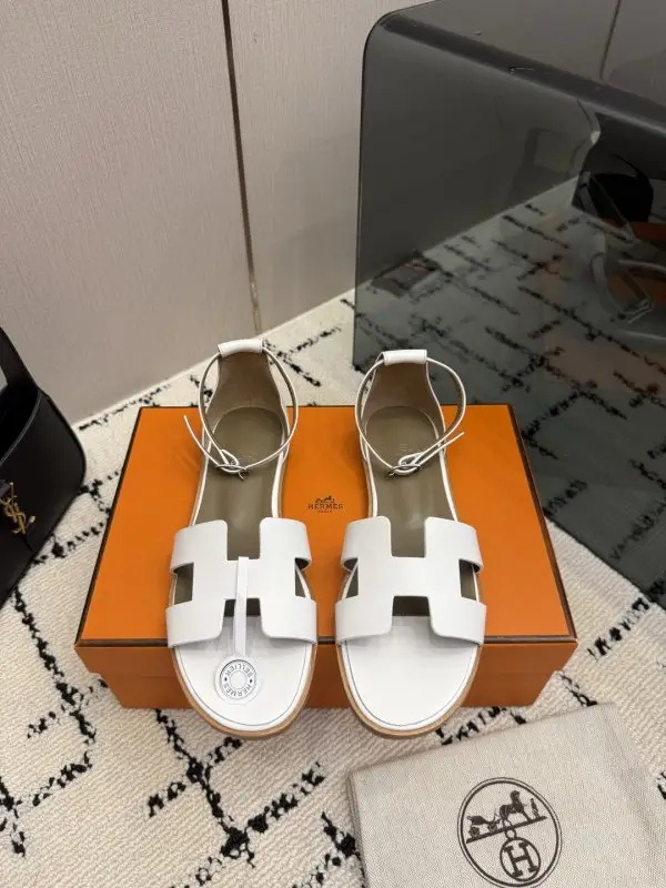 Hermes — Sandals Santorini at skin Epsom