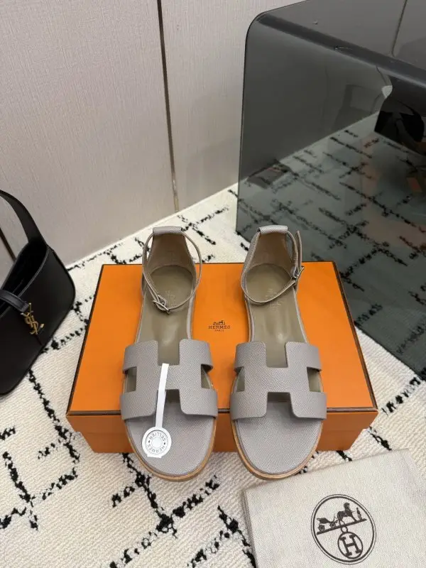 Hermes — Sandals Santorini at skin Epsom