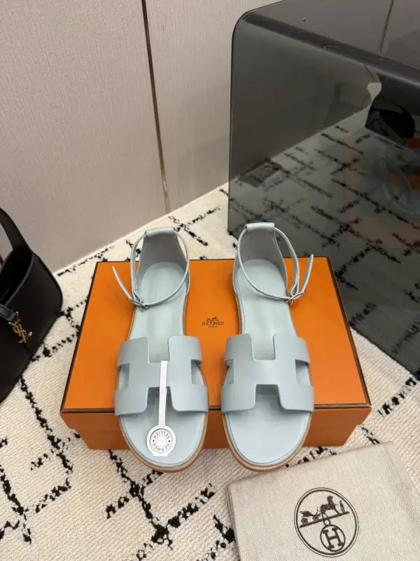 Hermes — Sandals Santorini at skin Epsom