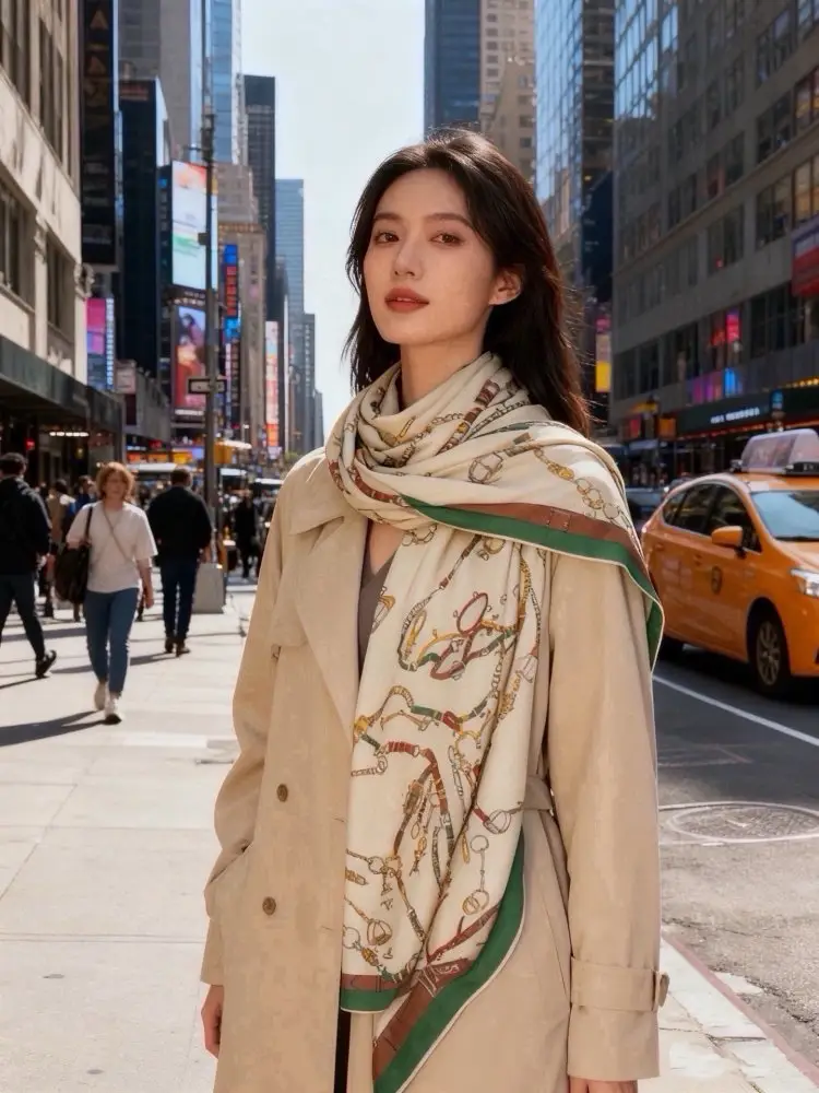 Hermes Scarf of cashmere — Photo 2