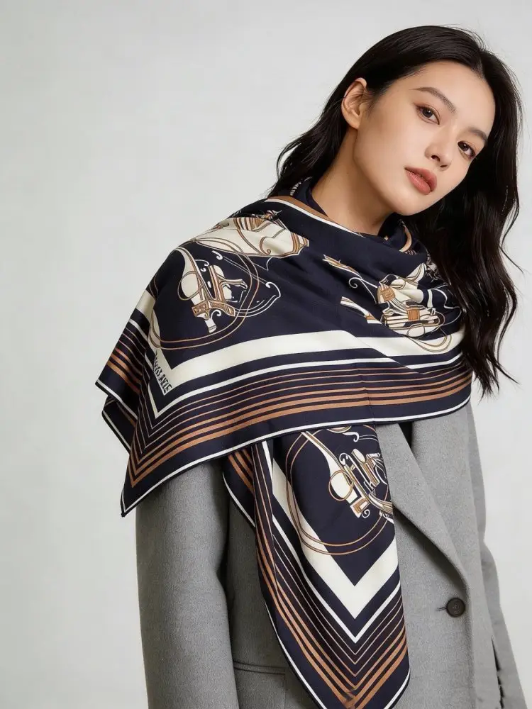 Hermes Scarf of cashmere — Photo 2