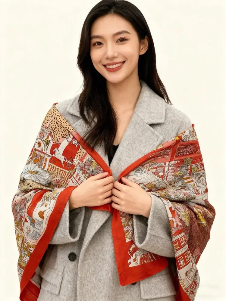 Hermes Scarf of cashmere — Photo 2
