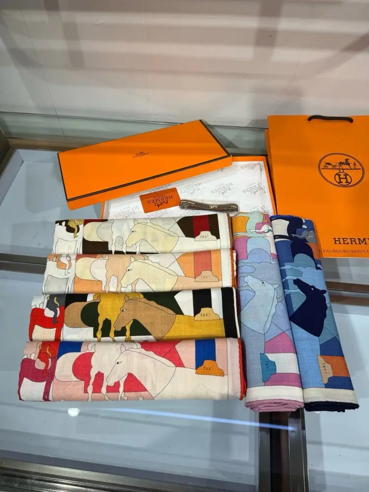 Hermes Шарф из кашемира — Фото 2
