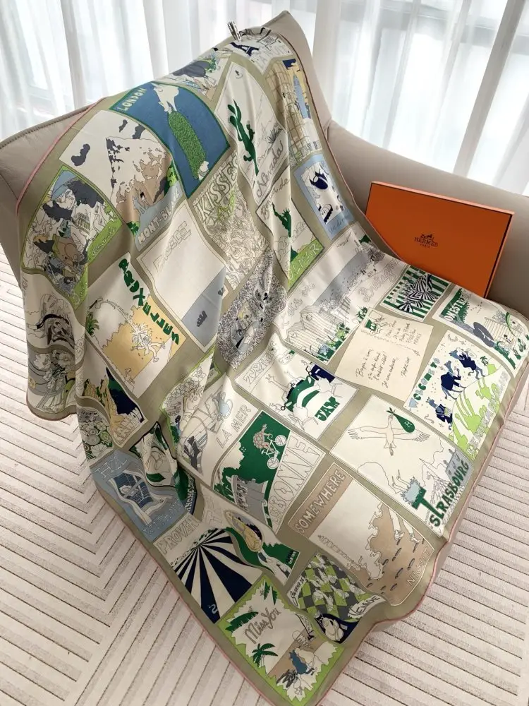 Hermes Шарф из кашемира — Фото 2
